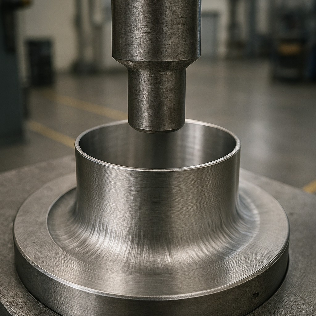 Processo de estampagem profunda em chapa metálica