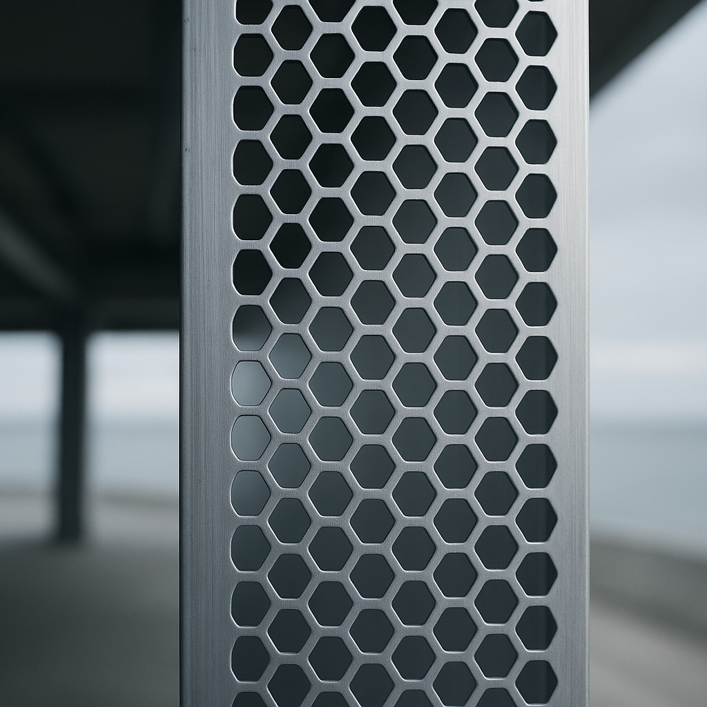 Metal leve e resistente em aplicação industrial