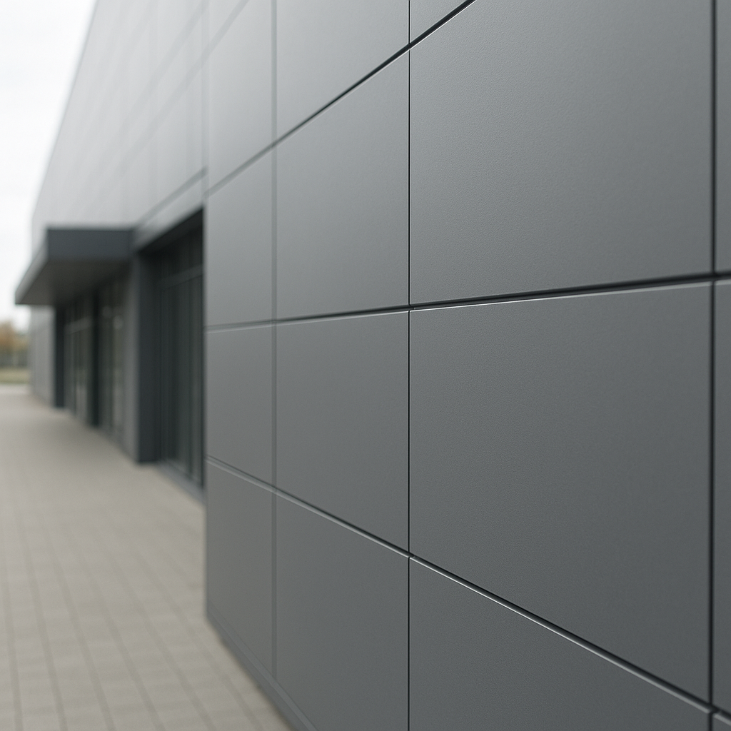 Diferentes espessuras de placas de ACM para fachadas