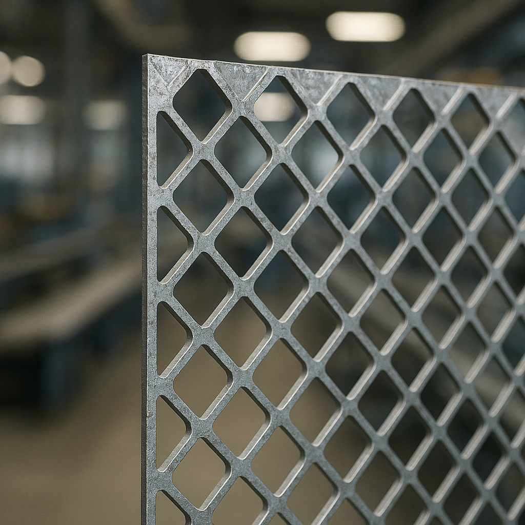 Tipos de tela de proteção de aço expandida e perfurada