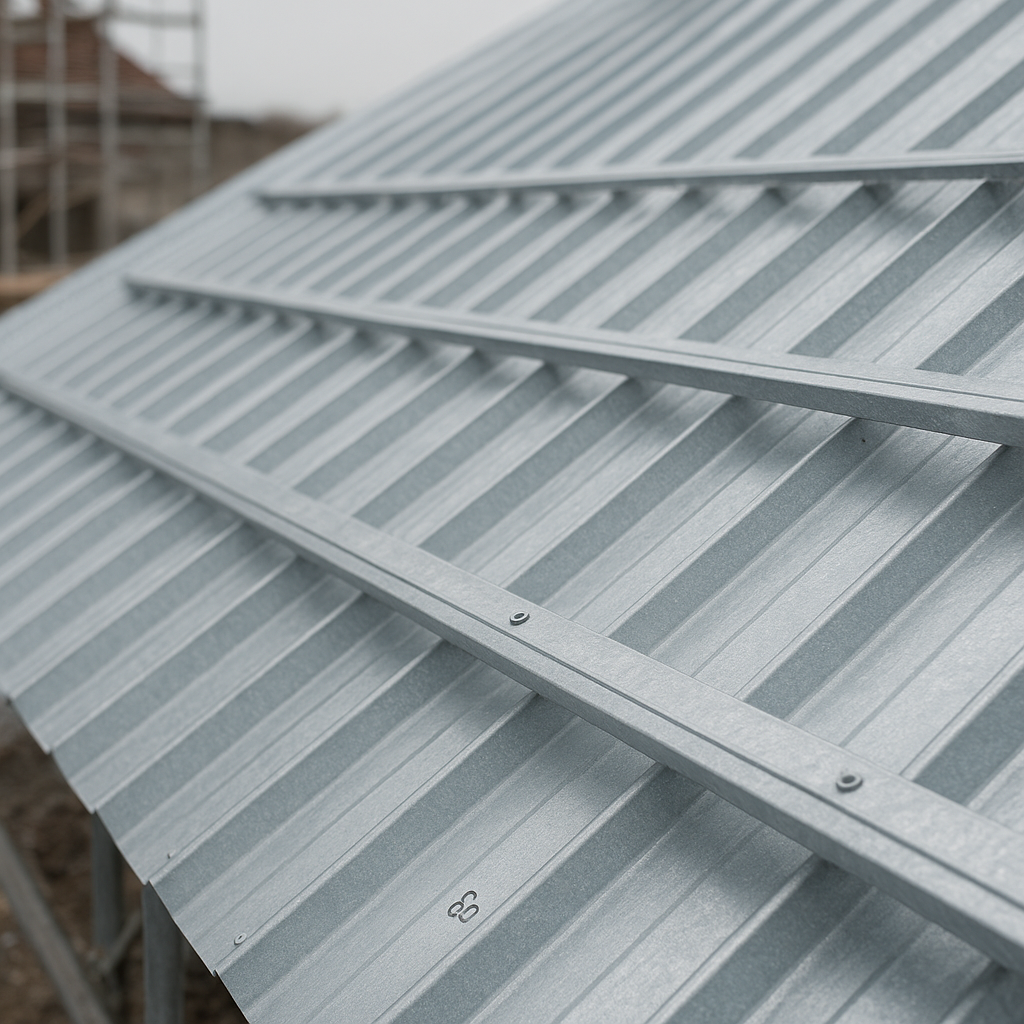 Espaçamento técnico entre ripas metálicas no telhado