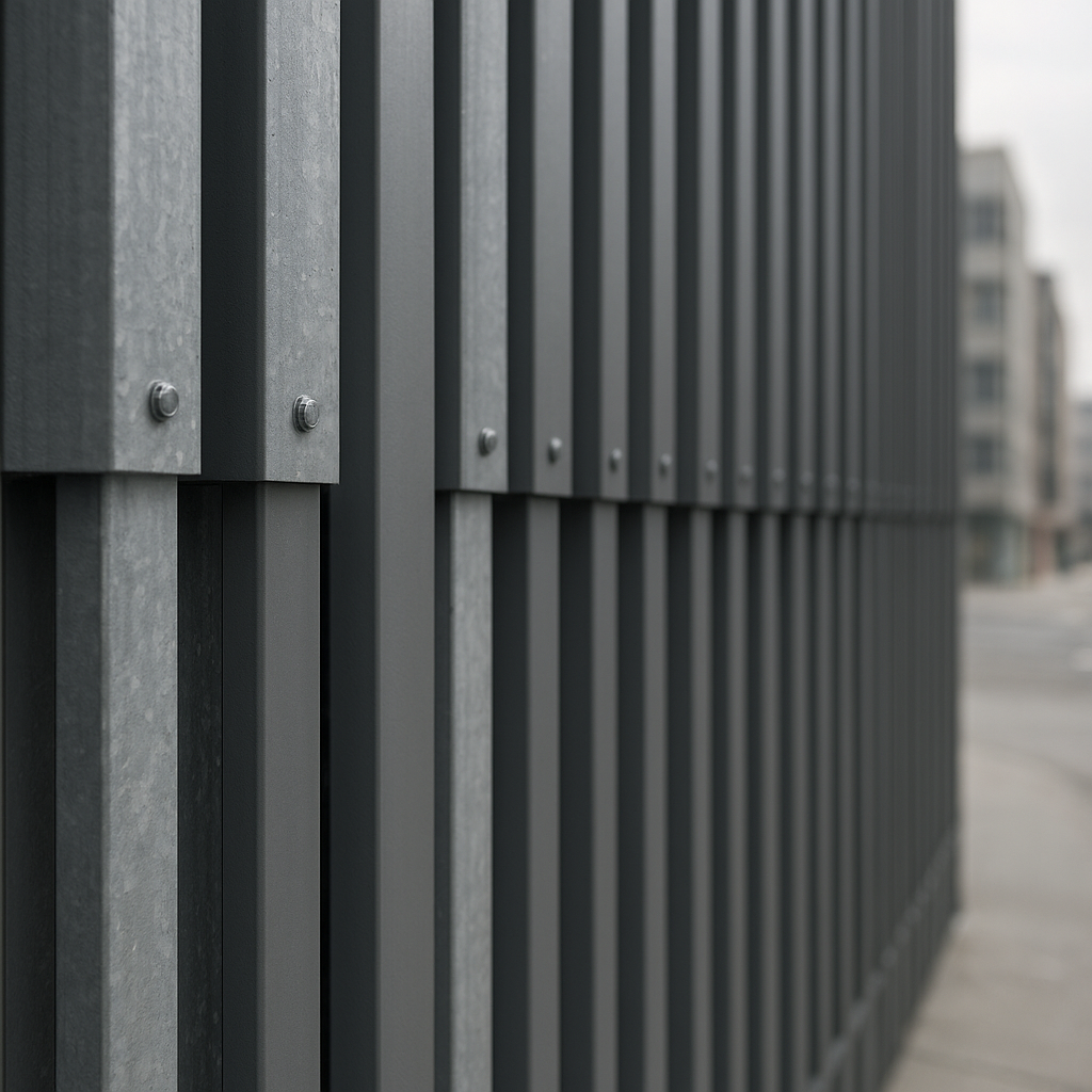 Tubos de metalon com formato quadrado para estrutura de fachada