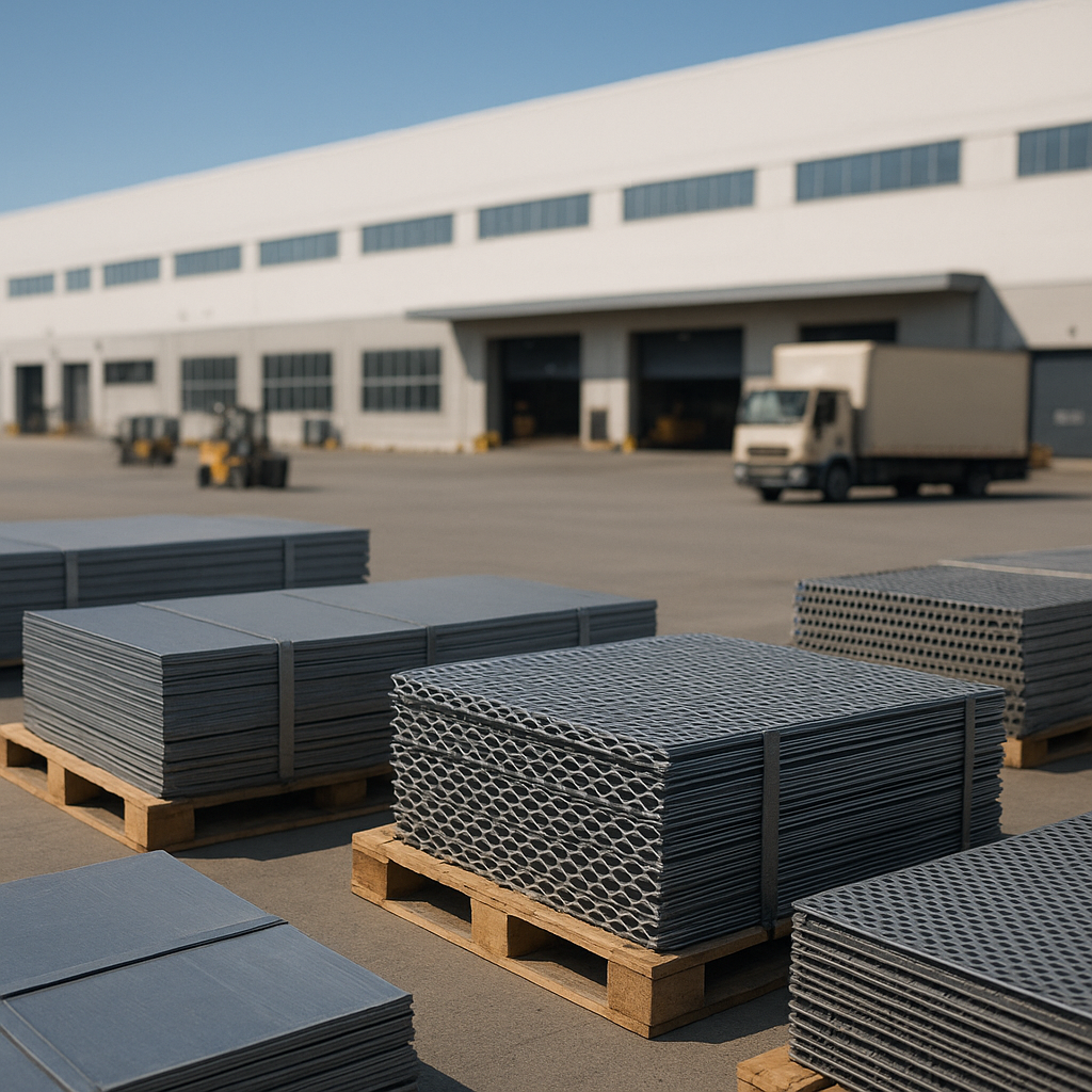 Infraestrutura de parque fabril para produção de chapas metálicas